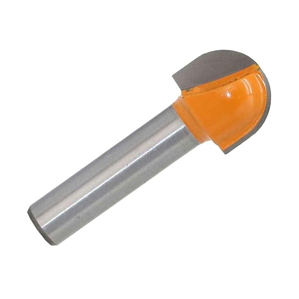 Carbide Straight Shank TCT Round Nose Core Box Router Bit Cutter 8mm Shank