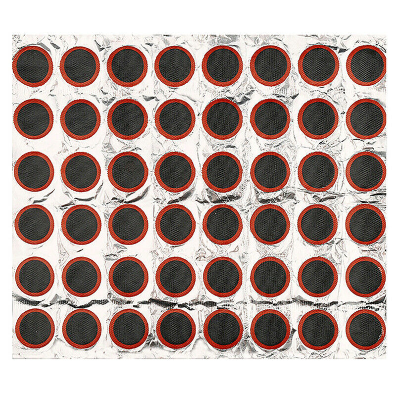 48PCS 25mm Round Rubber Bicycle Tire Patch Cycle Repair Tools Tube Puncture Fx