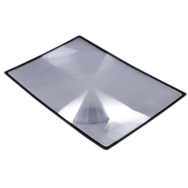 A5 Flat PVC Magnifier Sheet X3 Book Page Magnifying Reading Glass Len.l8
