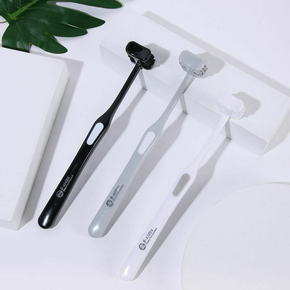 Angle Wrapped All-round Household Cleaning Six-sided Toothbrush Care Soft Hair