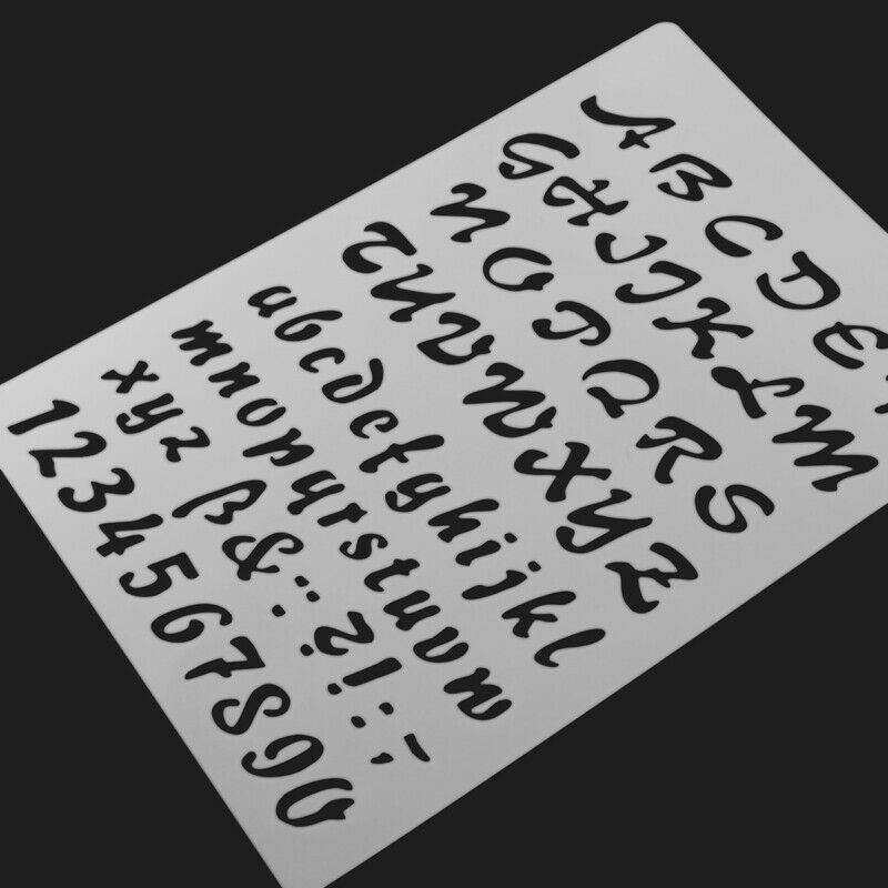 Lette Stencils, Letter and Number Stencil, Painting Paper Craft Alphabet and NC1