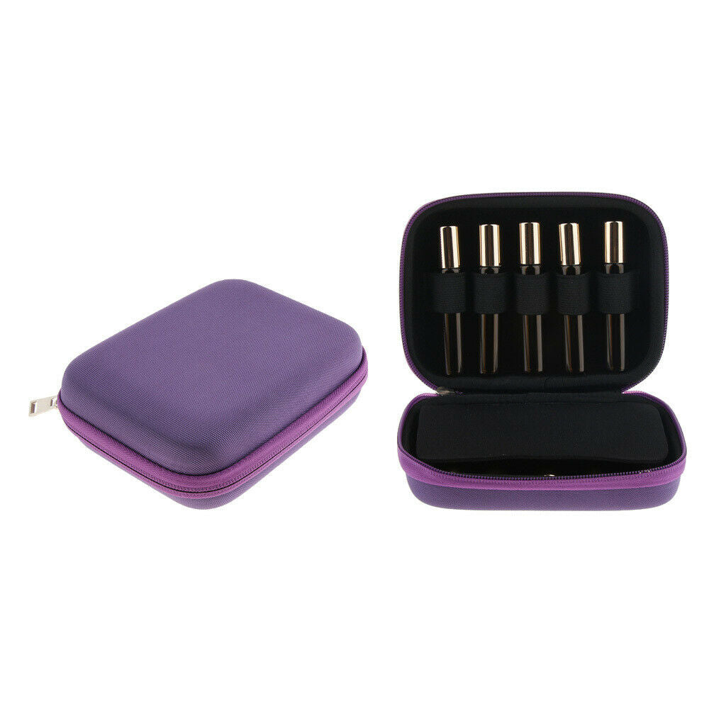 Essential Oil Bag Carrying Storage Case Contain 10 Pieces 10ml Vial Purple