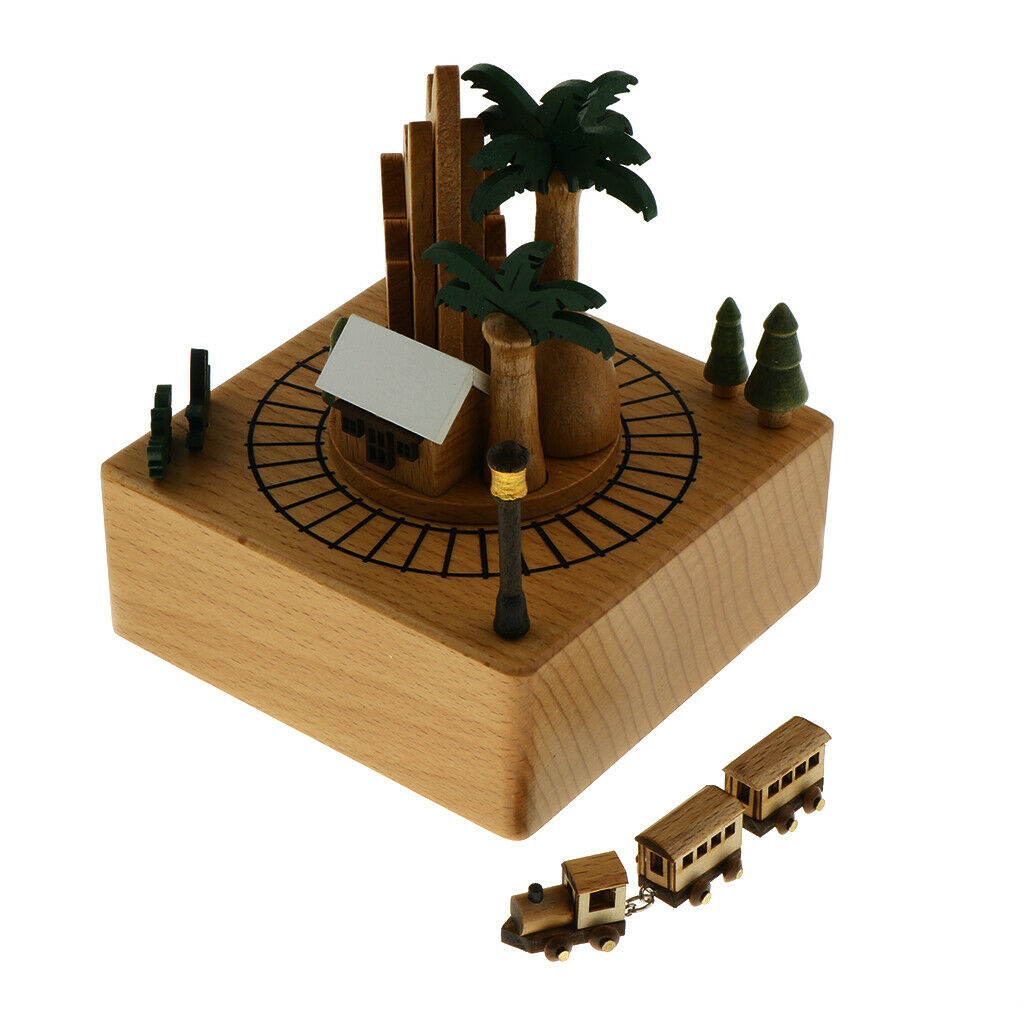 1 Piece Wooden Music Box Craft for Girls Women Baby Boys