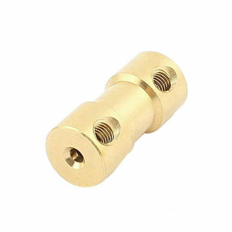 2mm to 2mm Copper DIY Motor Shaft Coupling Joint Connector for Electric Car ToF3