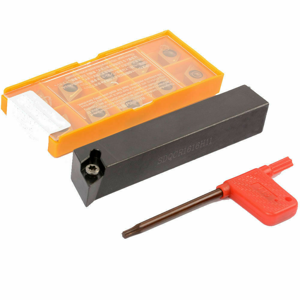 SDQCR1616H11 Lathe External Turning Tool Holder +DCMT11T304 BP010 Carbide insert