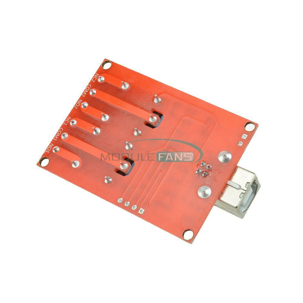 USB 5V Relay 2 -Channel Programmable Computer Control For Smart Home