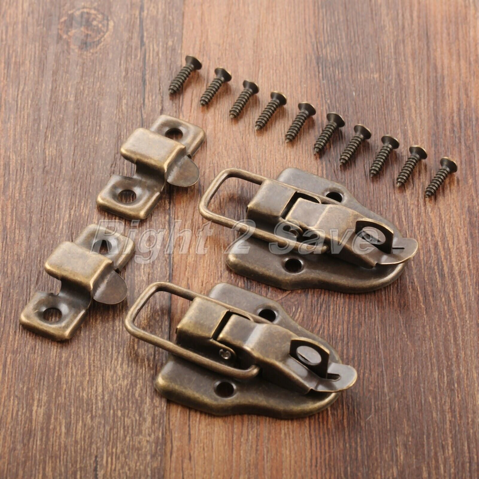 Durable Cabinet Hardware Jewelry Box Latch Hasps Chest Lock Toggle Catch 59*40mm