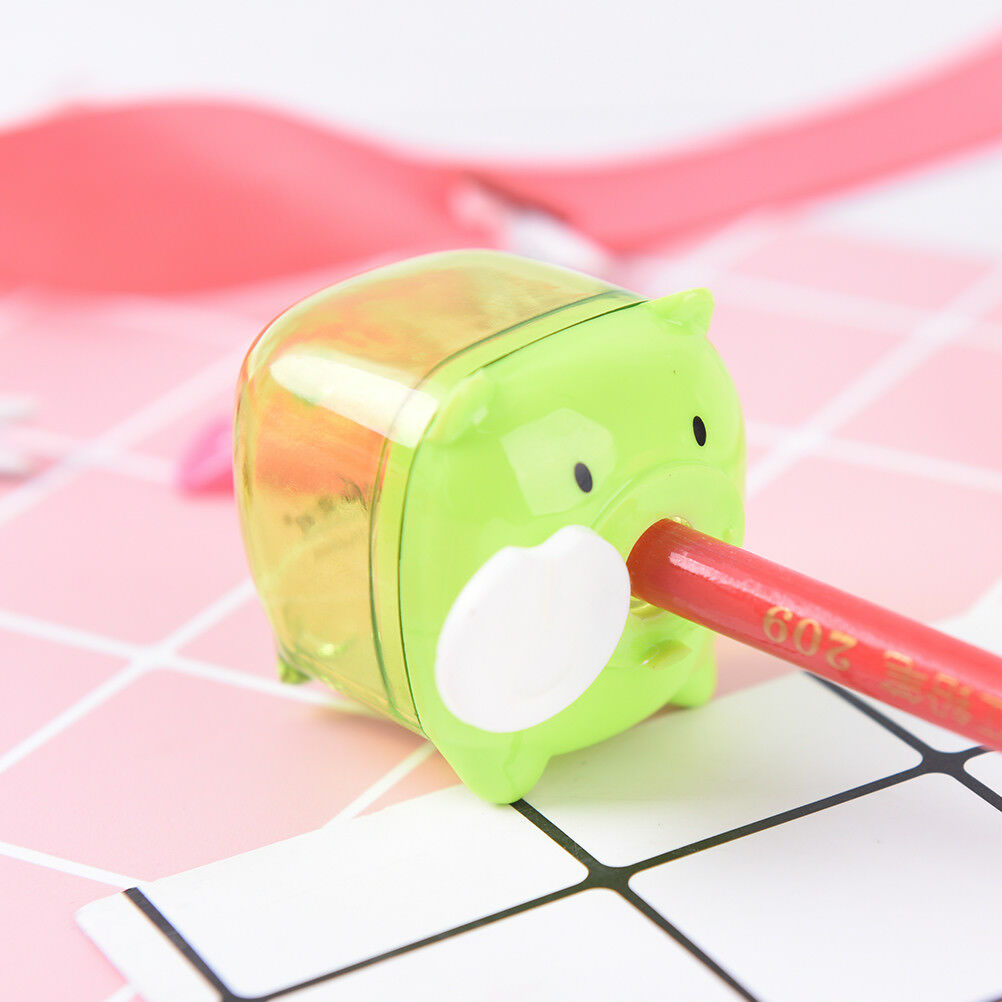 Mini Cartoon Pig Pencil SharpenerBDor Student Kids Gifts Office Station.l8