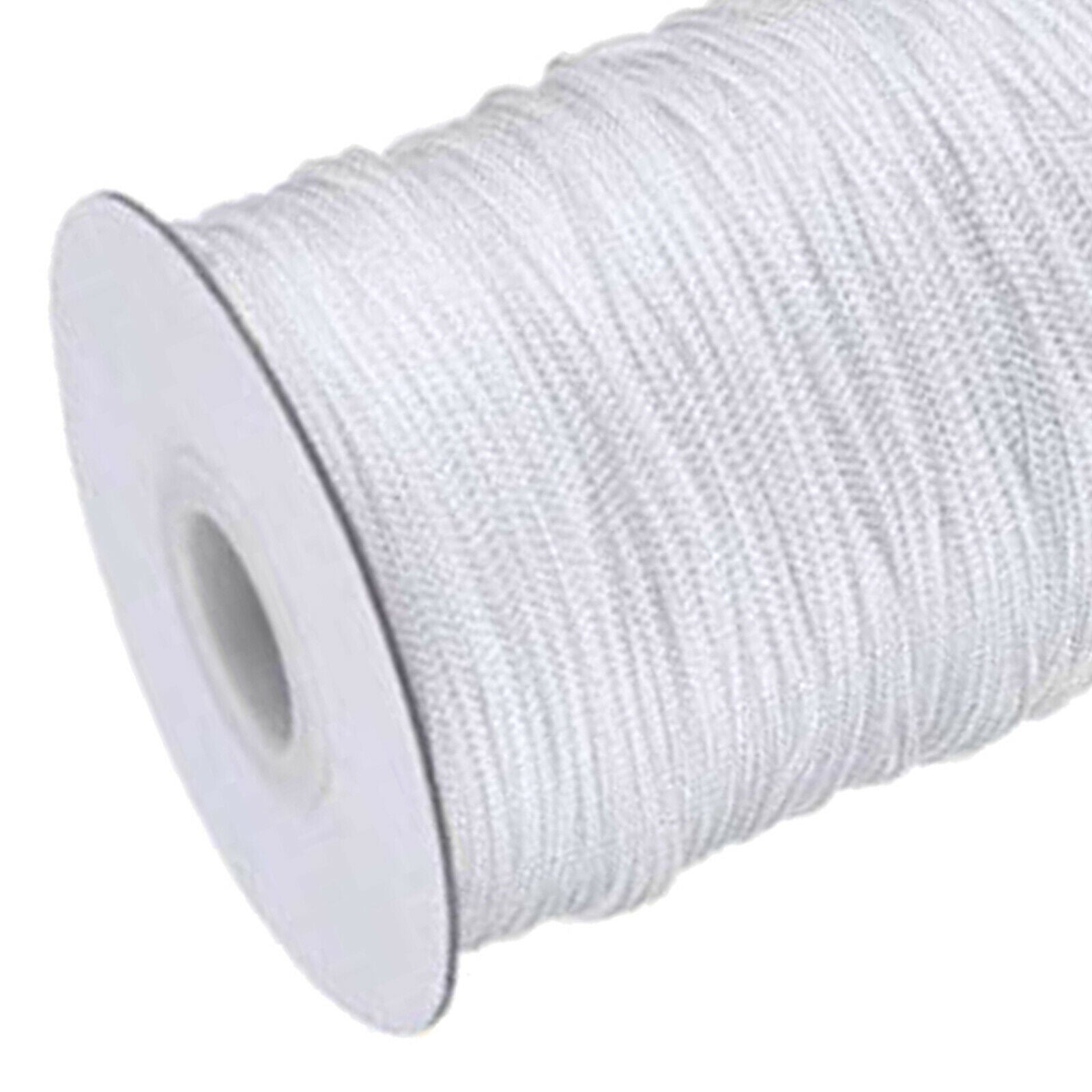 White Braided Lift Shade Cord Wood Pendant for Aluminum Blind Shade