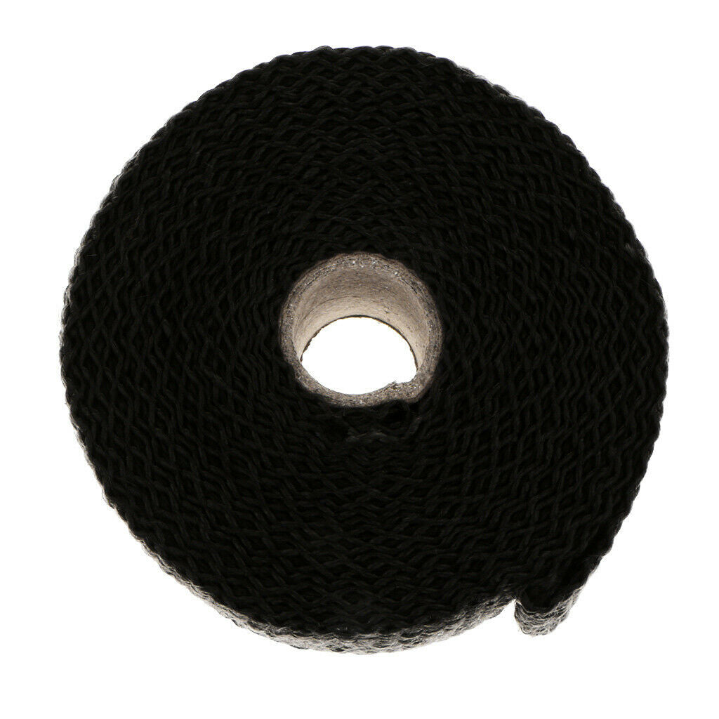 2 Piece 5m Titanium High Temperature Header Manifold Exhaust Wrap black