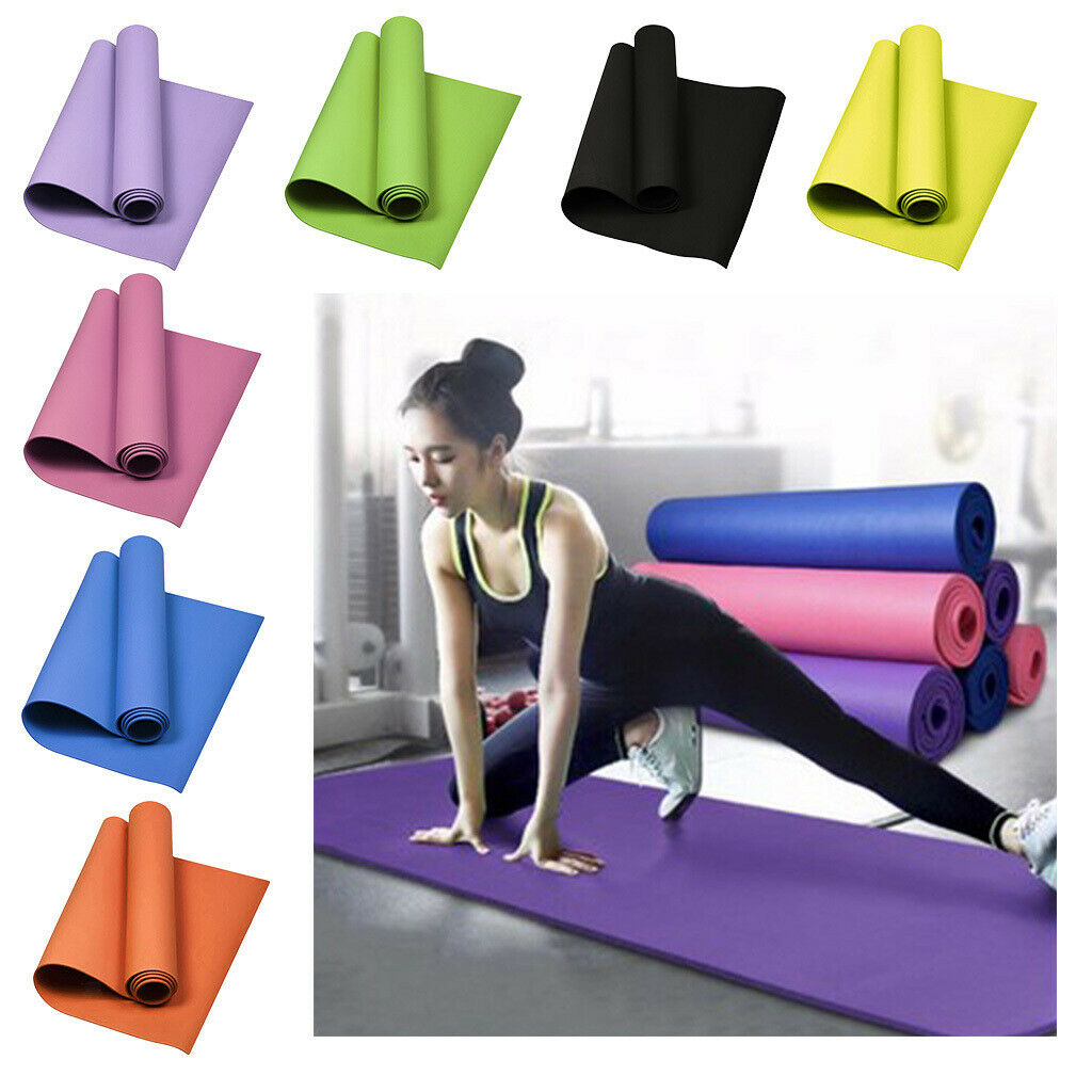 2Pcs EVA Foam Thick Yoga Mat Lightweight Fitness Gym Cushion for Stretching