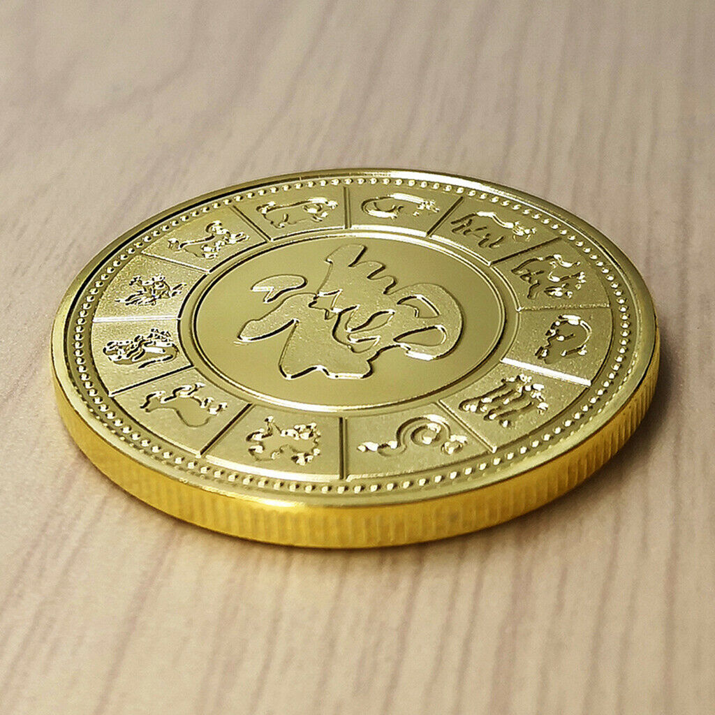 2020 Zodiac Commemorative Souvenir Challenge Coins Collection Gift Golden