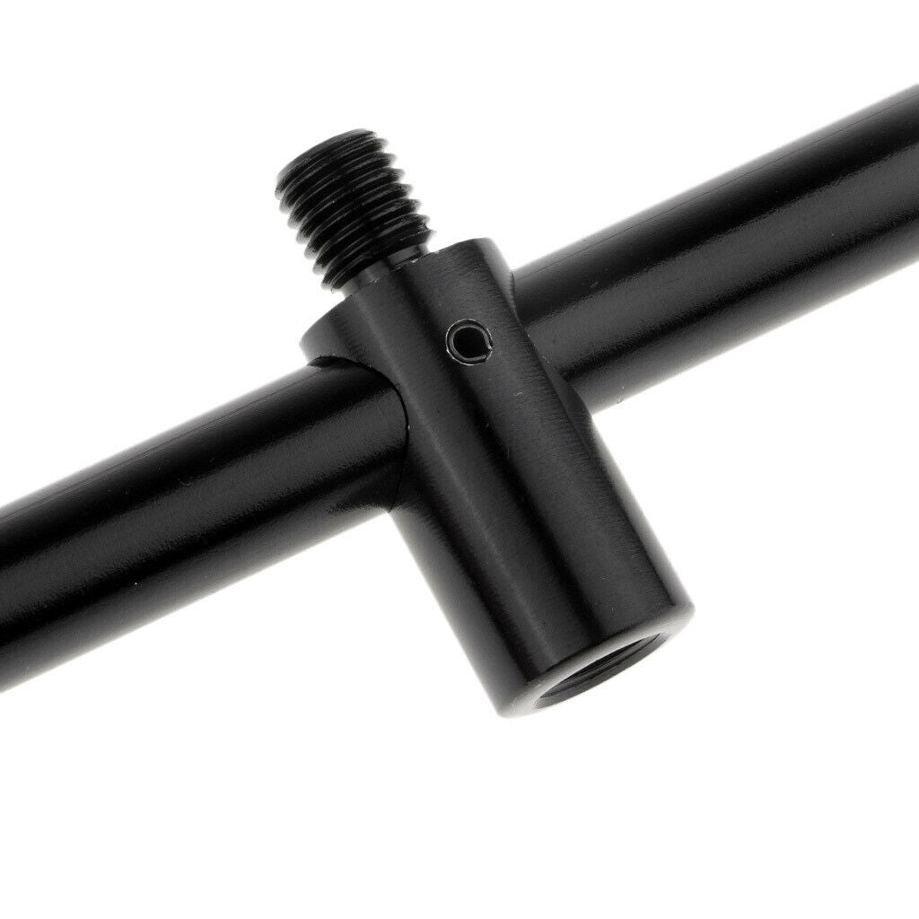 Carp Fishing Buzz Bar Fishing Rod Pod Holder Buzzer Bar for 3 Rods Black