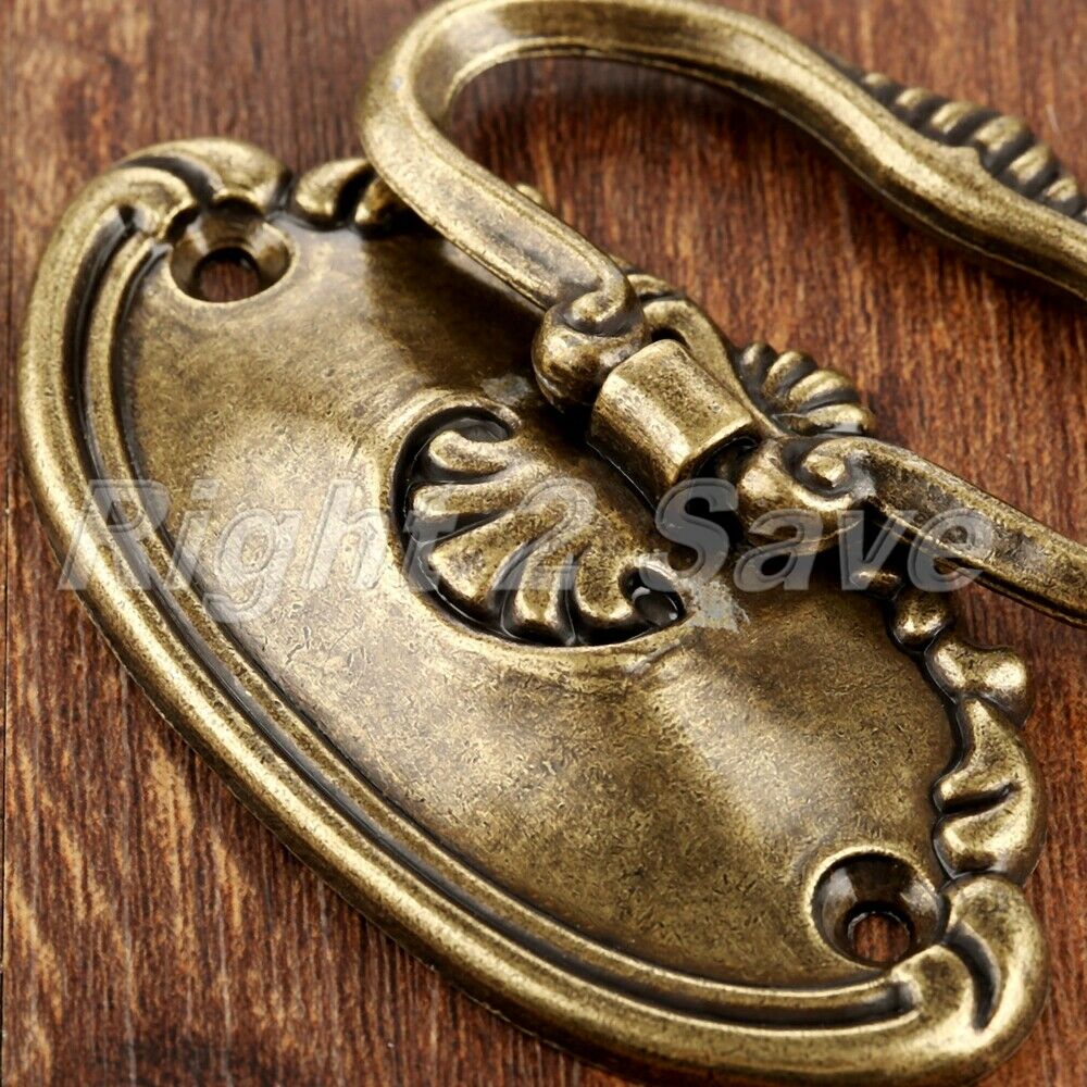 Retro Cabinet Drawer Knob Ring Home Furniture Bookcase Wardrobe Door Pull Handle