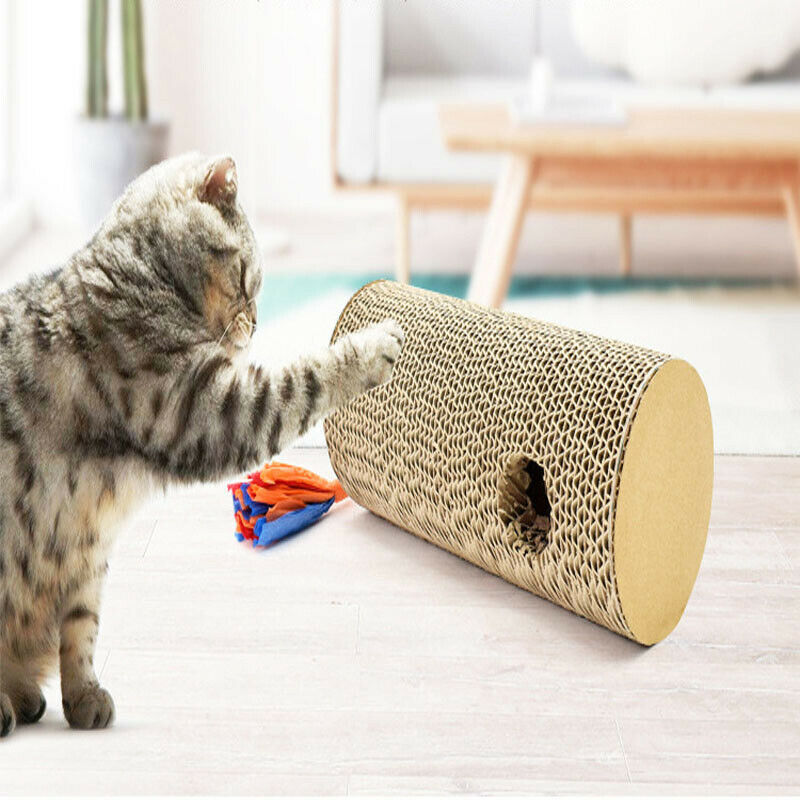2 In 1 Creative Corrugated Cat Grabbing Pole Cat Grabbing Board Interacti.l8