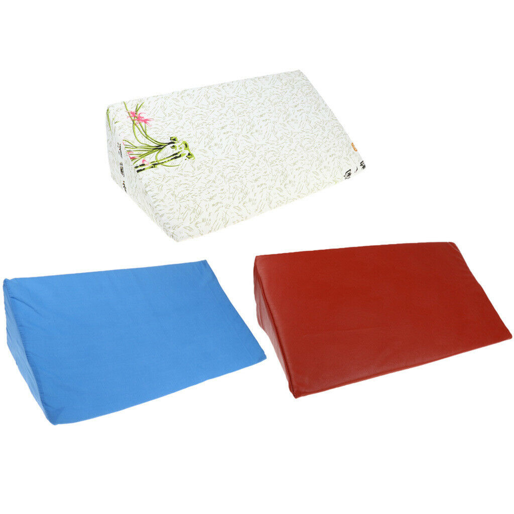 3Pcs Comfort Triangle Bedridden Pillows Wedge Cushion with Removable Cover