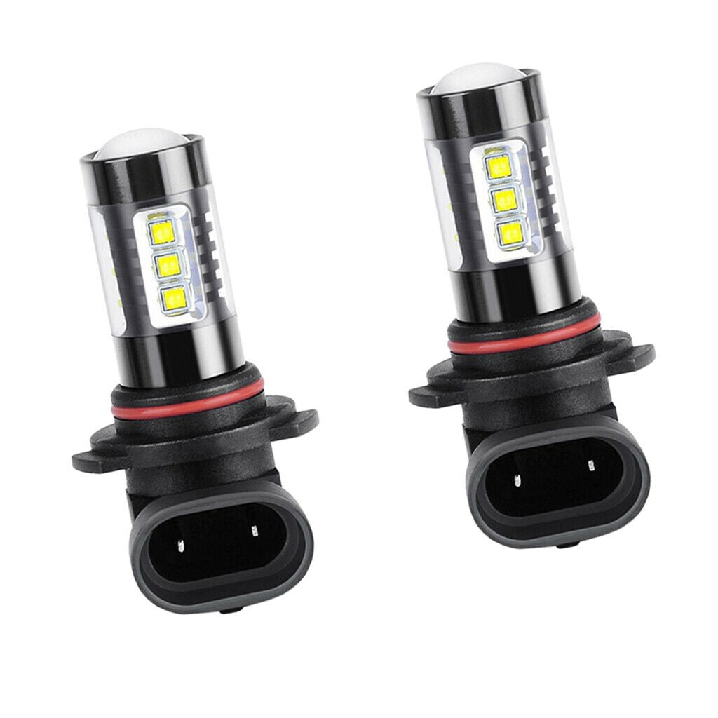2x 80W H10 High Power LED 6000K Super White Fog Light Bulbs Conversion Kit