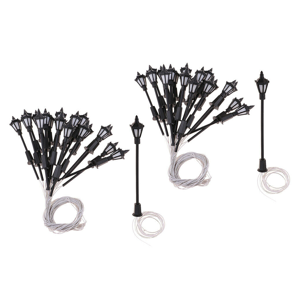 40x 1:150 N Scale LEDs Garden Lights for Garden Scenery Building Layout