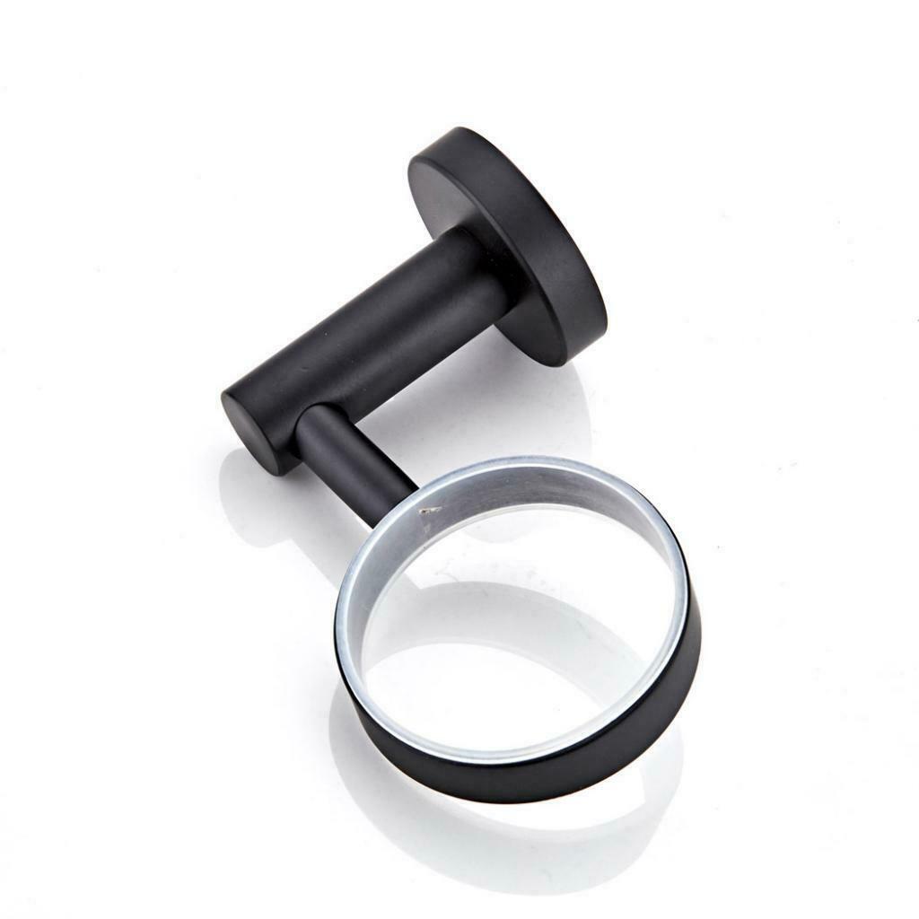 Anti-corrosion Toothbrush Holder w/ Ground Glass Cup for Home Cafe Bathroom