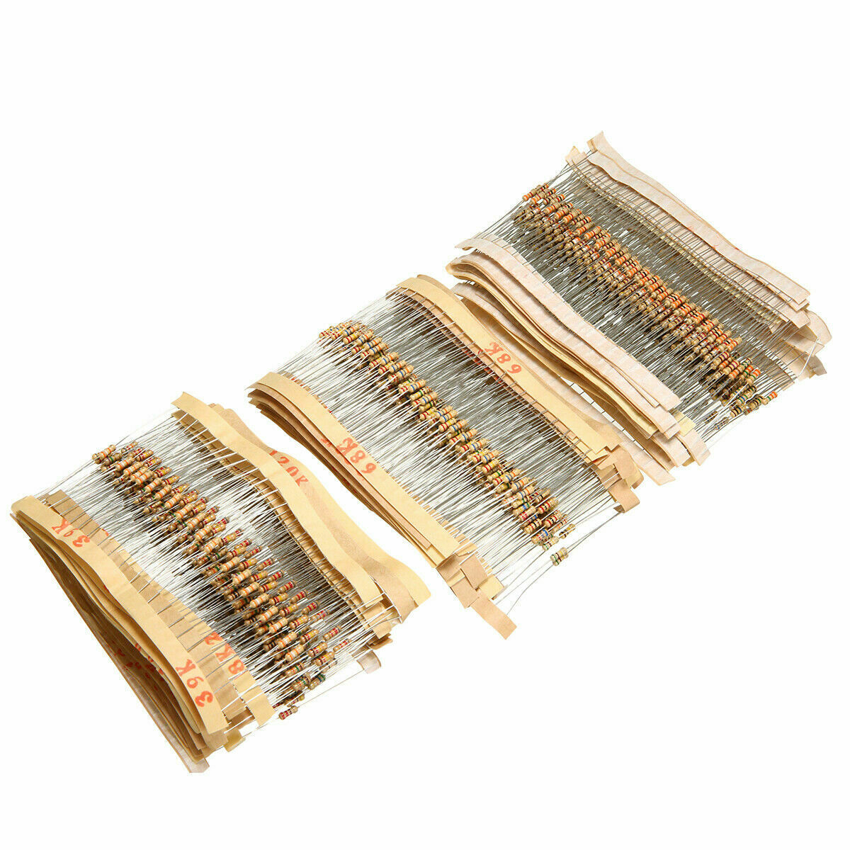 Practical 1500 PCS 75 Values Power Carbon Film Resistors Assorted Assortment Kit