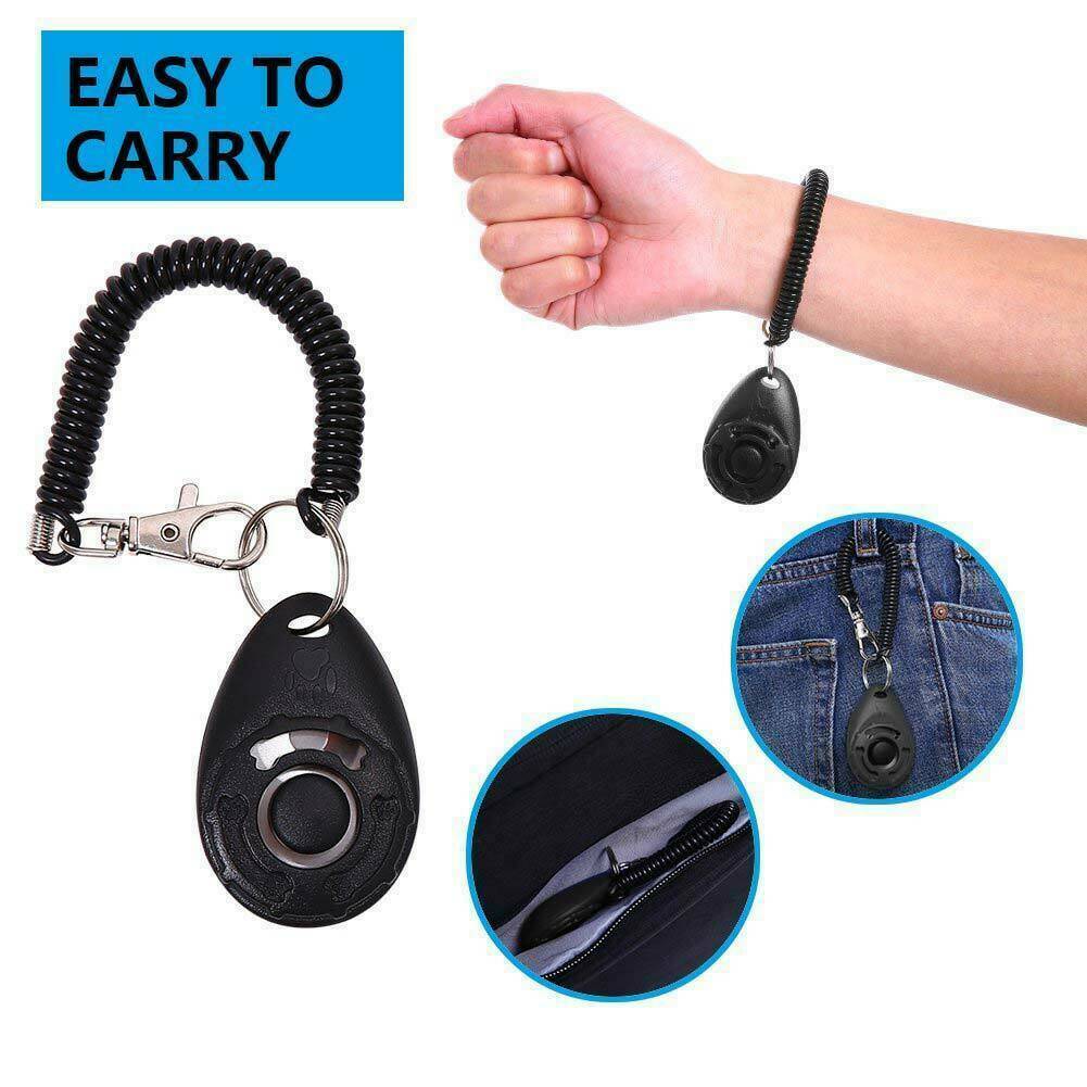 Professional Dog Training Clicker Trainer Tool For Dog Puppy Puppies Keyring