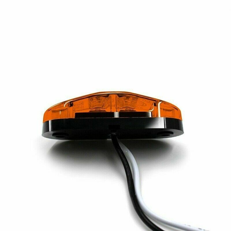5X Amber+5X Red LED Car Truck Trailer RV Oval 2.5 inch Side Clearance Marker LT8
