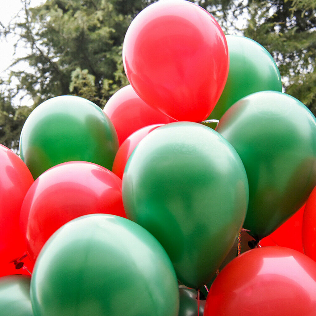 40 Pieces Halloween Balloon Party Decorations Photo Prop Red & Dark green