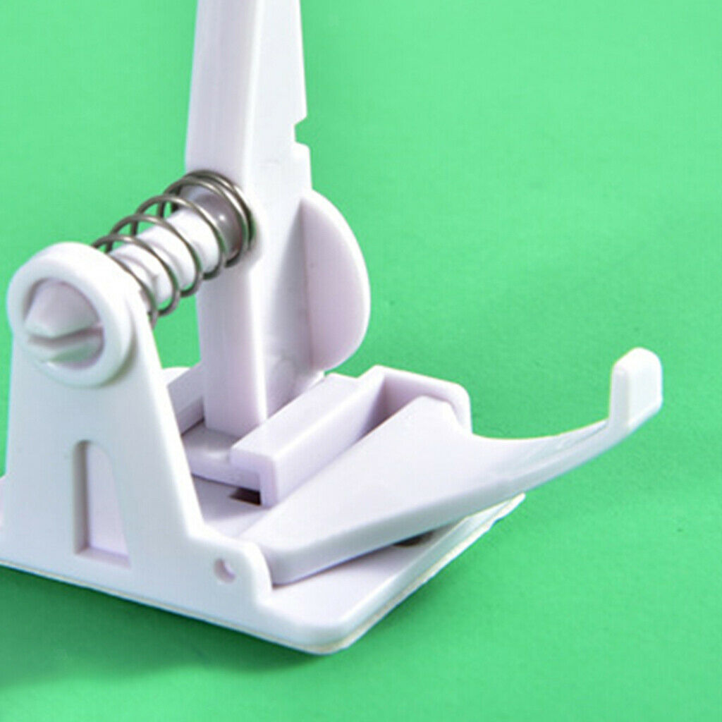 12-pack Children's Safety Cupboard Spring Locks Drawer Hidden Latch White