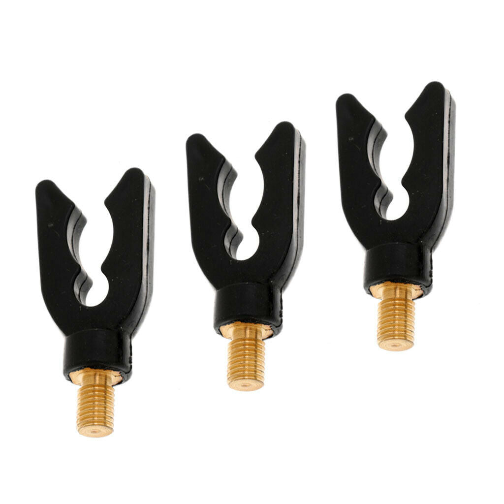 3Pcs Carp Fishing Rod Holder Black Fishing Rod Pod Rest Gripper Holder