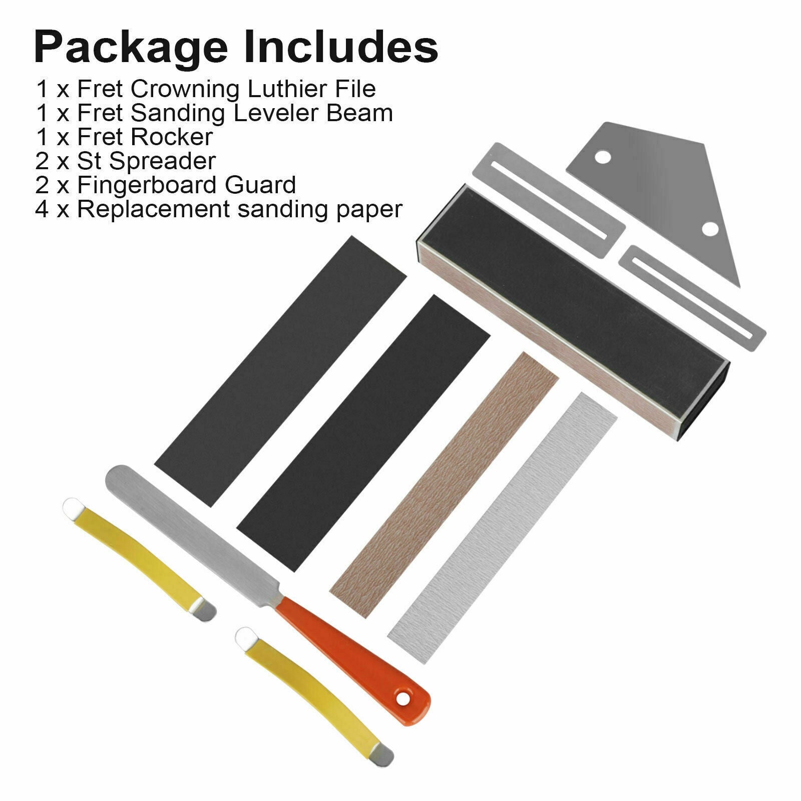 Guitar File Fret Crowning Rocker Fingerboard Grinding Leveling Luthier Tool Kit