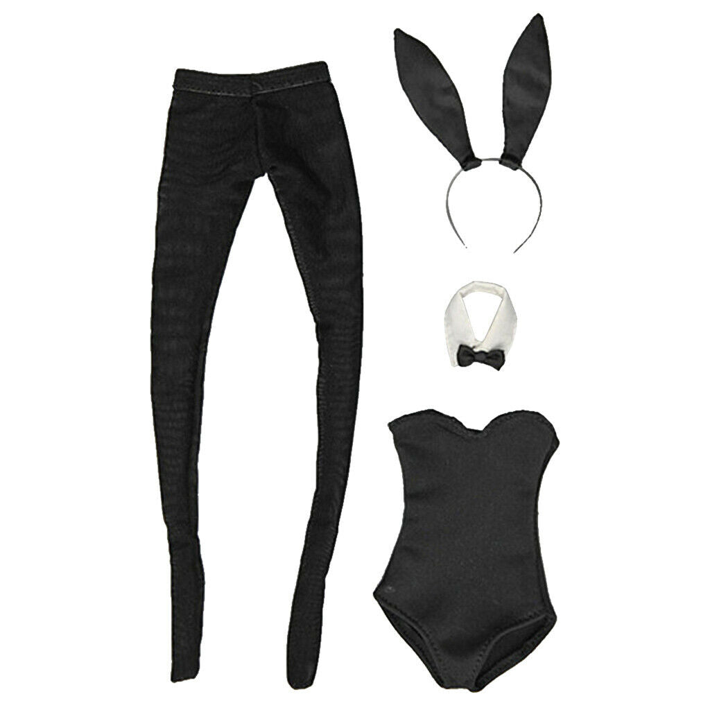 1/6 Scale Bunny Girl Costume Outfits for 12''  Action Figures Girl Body