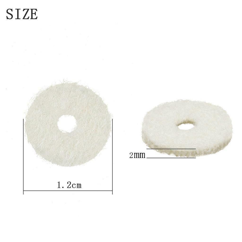 Full Set 90 pcs White Piano Balance Rail/Hitch Pin Felt Punchings 0.5inch