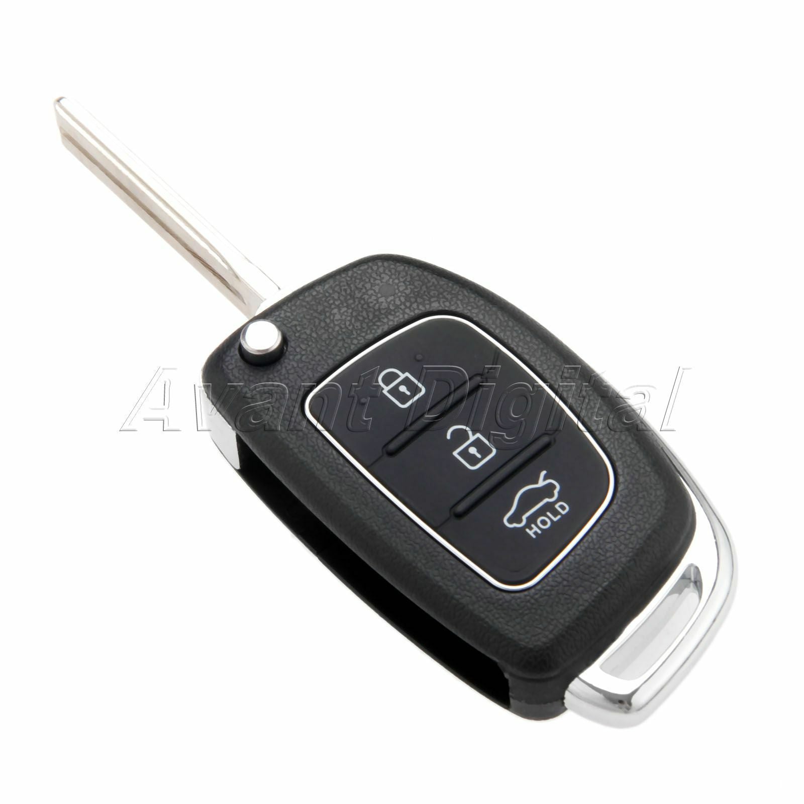 1Pc 3 Buttons Remote Key ID46 Chip TOY40 Blade With Battery Fit For HYUNDAI