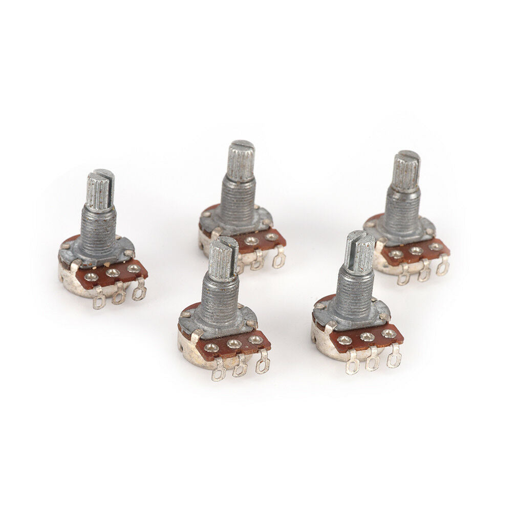 5pcs/lot New A500K Split Shaft Pots Potentiometer Guitar Audio Tone Switc.l8