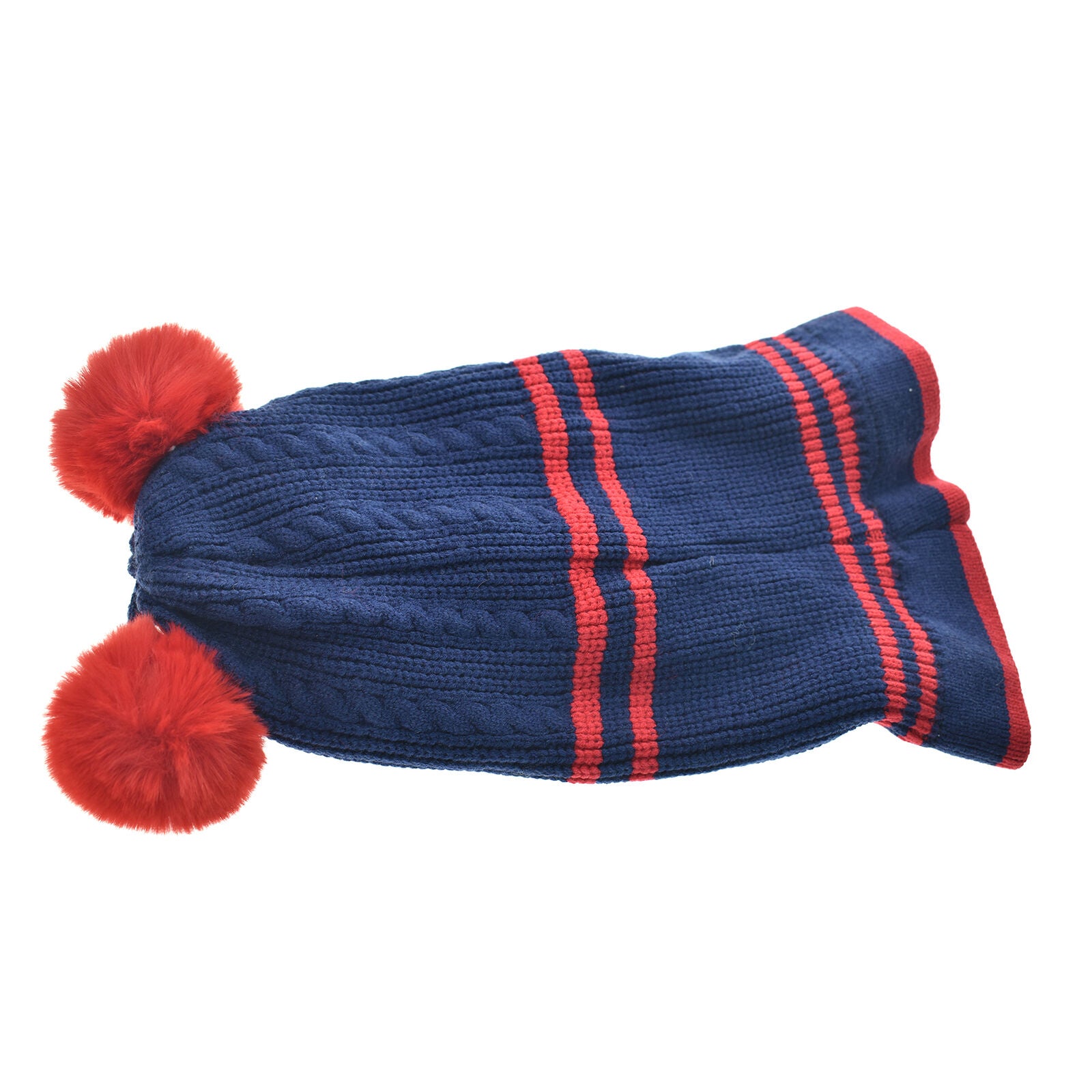Winter Warm Crochet Knit Beanie Cap Pom Hat Scarf For Toddler Kids Baby Girl Boy