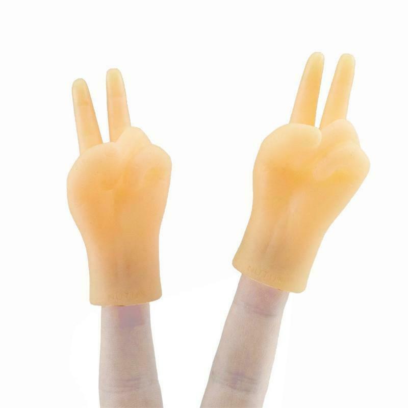 2pcs Hand Finger Puppets Soft Realistic Feeling Finger PuppetsScissors Game Fun