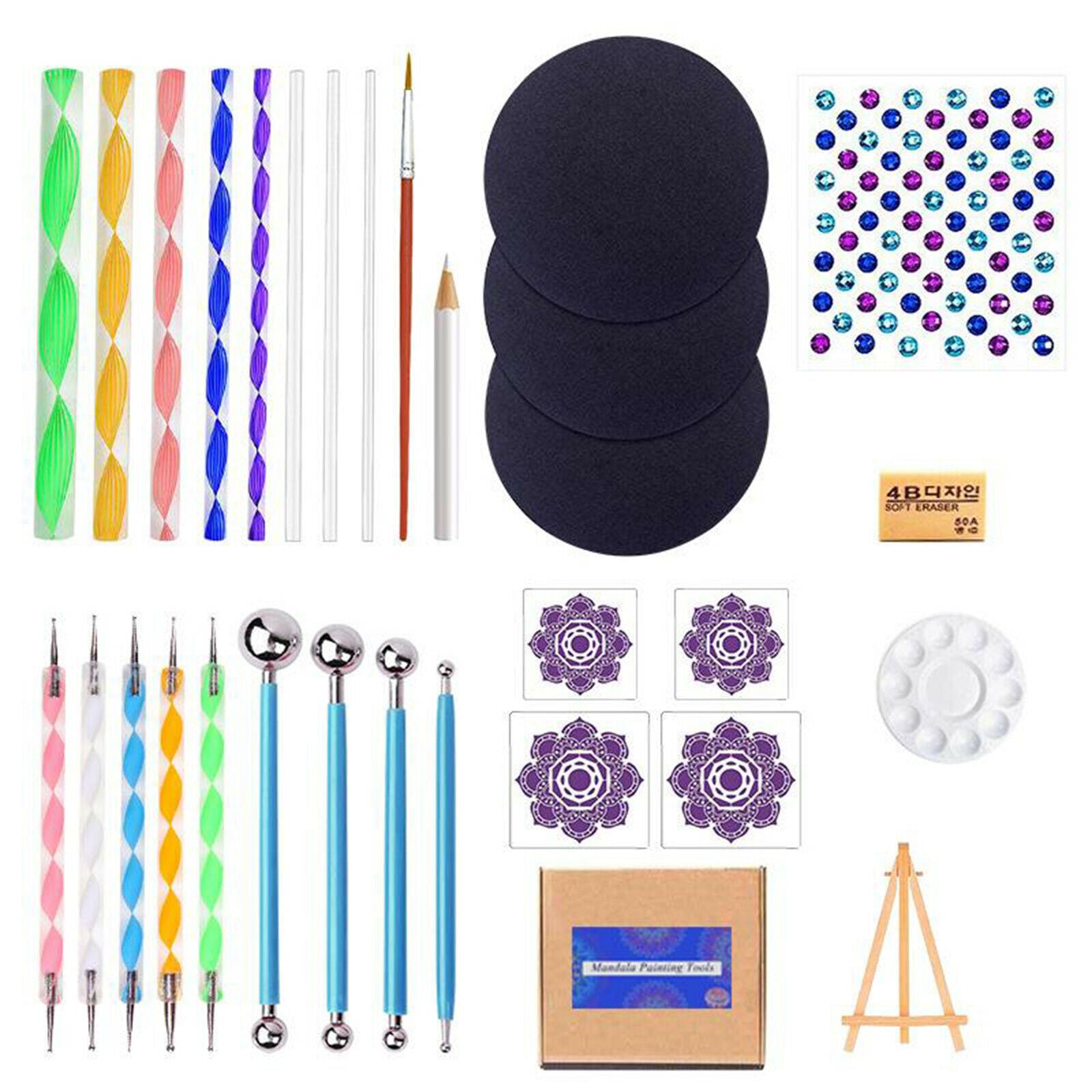 Fashion 31Pieces Mandala Dotting Tools for Rocks Painting Clay Pottery Craft