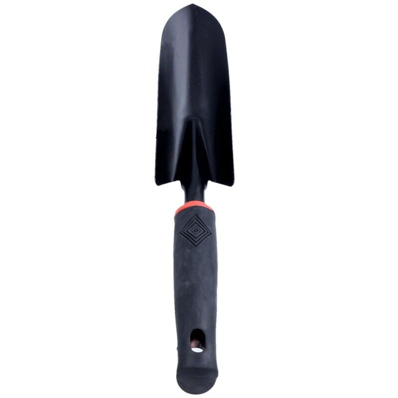 Black Rubber Handle Stainless Steel Hand Garden Trowel Shovel 12.5" S2N3N3