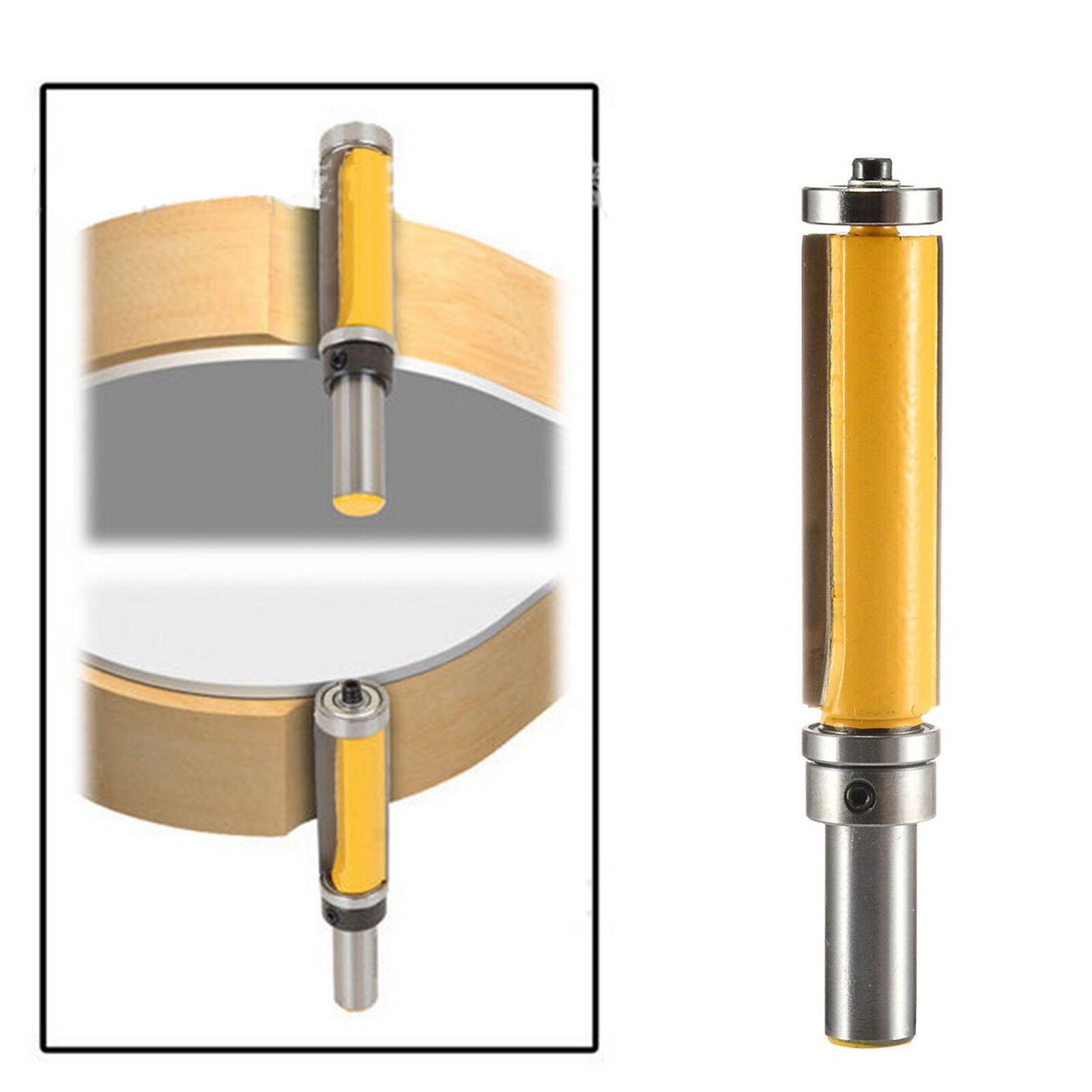 1/2" Shank Extra Long Straight Router Bit Pattern Flush Trim Dual Bearing New