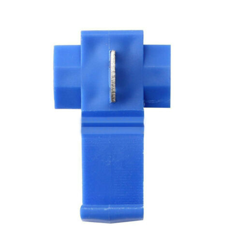 4 Square Free Stripping Quick Connector Electrical Crimping Cable Buckle 100Pcs