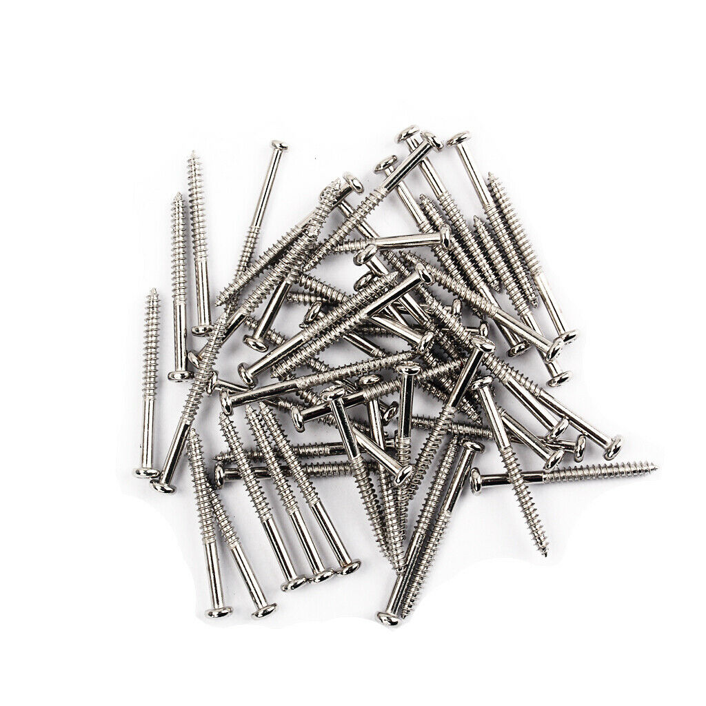 50PCS Bass Guitar Pickup Screws for P90 Pickup Replacements 1.36x0.11inch