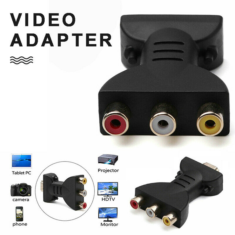 For TV PC HDMI Male to 3 RCA Female Composite AV Audio Video Adapter Converter
