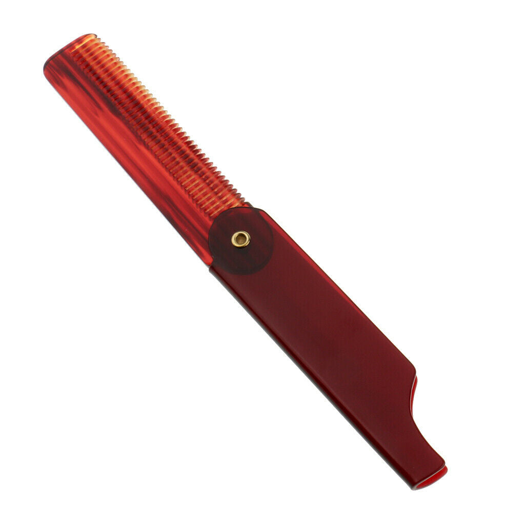 Pocket Size Folding Moustache Beard Hair Clip Comb Styling Tool for Men