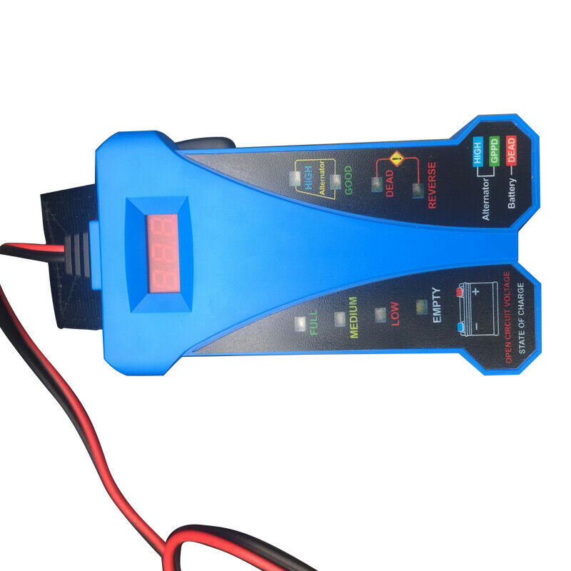 Car Motorcycle Tester Load LED Digital Display 12V BatteryLife Analyzer Detector