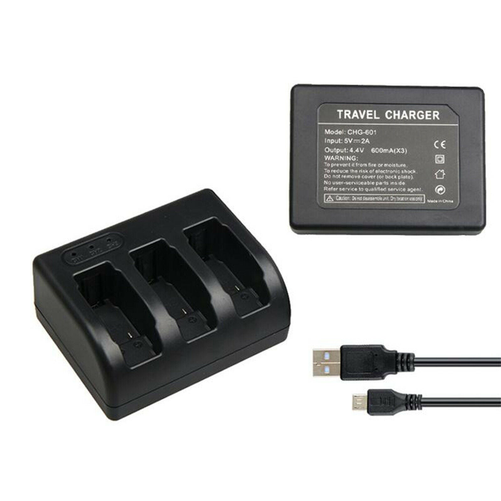Travel Black Battery Charger For GoPro Hero 8 7 6 5 Camera Accessories