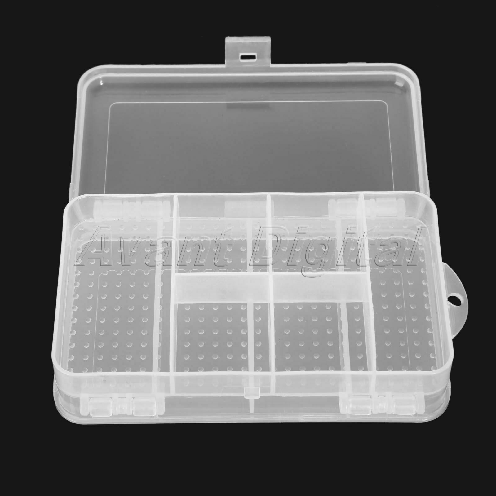 10 Slots Travel Clear Organizer Container Plastic Jewelry Beads Craft Box Case
