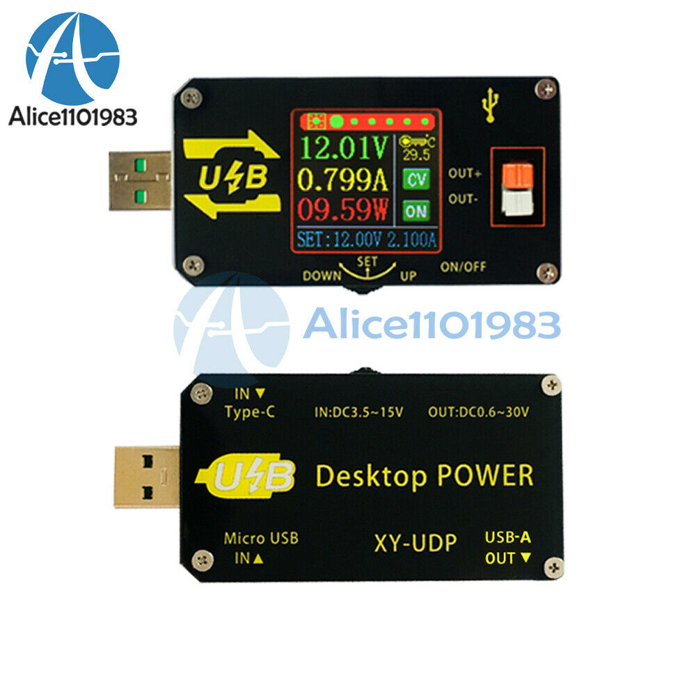 USB 5V to 9V 12V 24V Buck Boost Constant Voltage Current Power Supply Module