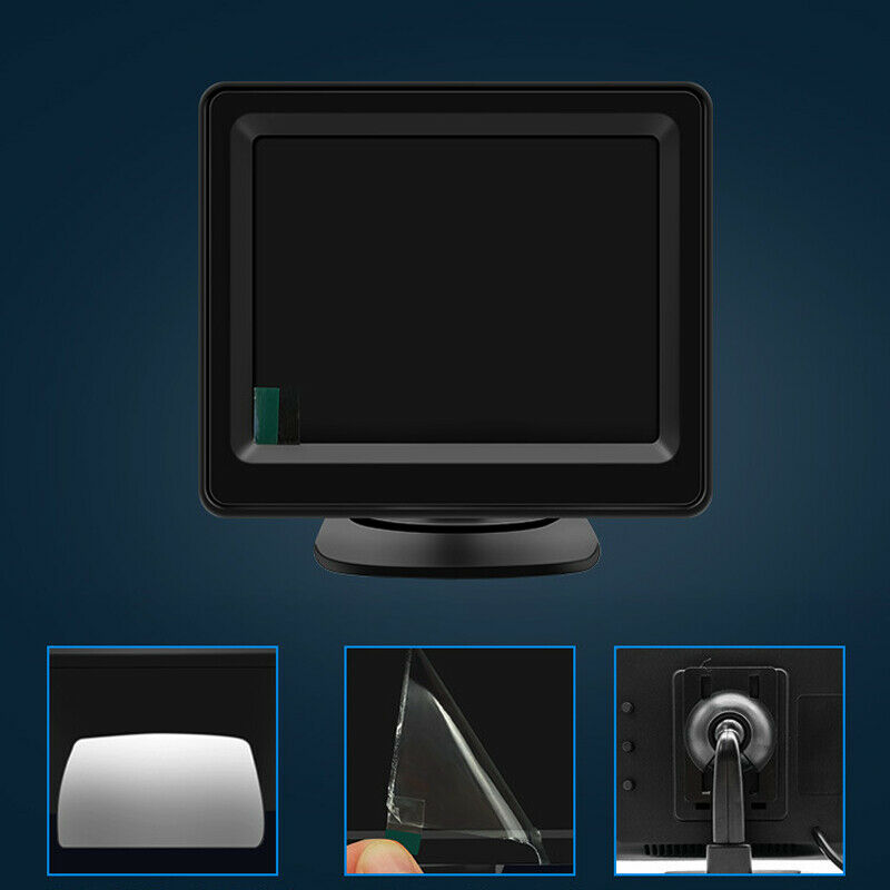 3.5" Screen LCD DVD Monitor Car Reversing Image Head-up Display +Rearview Camera