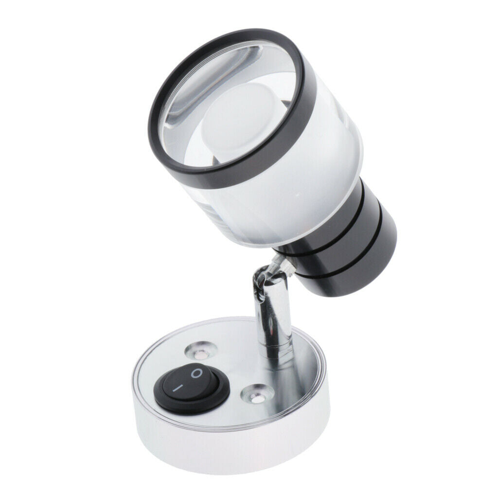 Pack of 1 12V LED Reading Light RV Bed Table Lamp 3w RV Trailer Camper