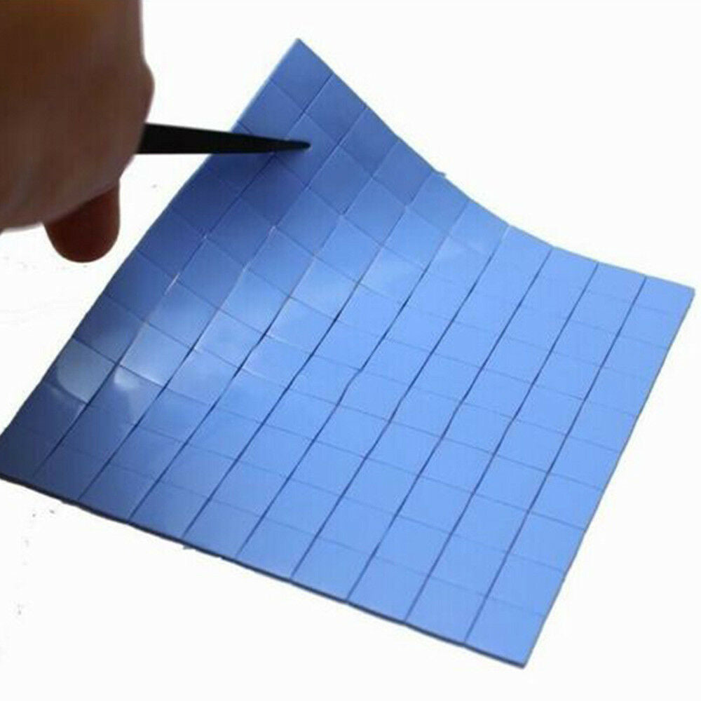 100mmx100mmx1mm GPU CPU Heatsink Cooling Thermal Conductive Silicone Pad Chip